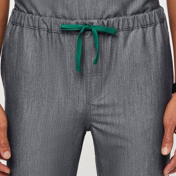 Figs Pisco Basic Scrub Straight Leg Pants in Graphite 4 Pockets Anti-Wrinkle XL - Picture 5 of 12